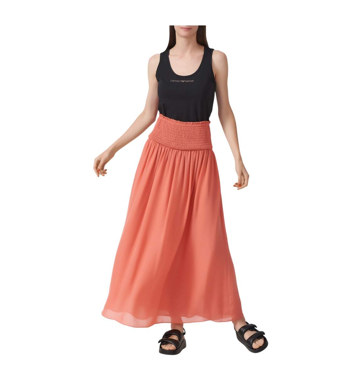 Jupe Longue Femme Rose Emporio Armani EA7-3
