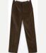 MAYFLOWER D373 — Pantalon velours extensible marron : confort stretch et taille haute-2