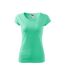 T-shirt Pure Femme Bleu Sarcelle Malfini-1