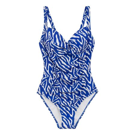 Womens/ladies sakari tummy control seeksucker one piece swimsuit brightest blue Regatta