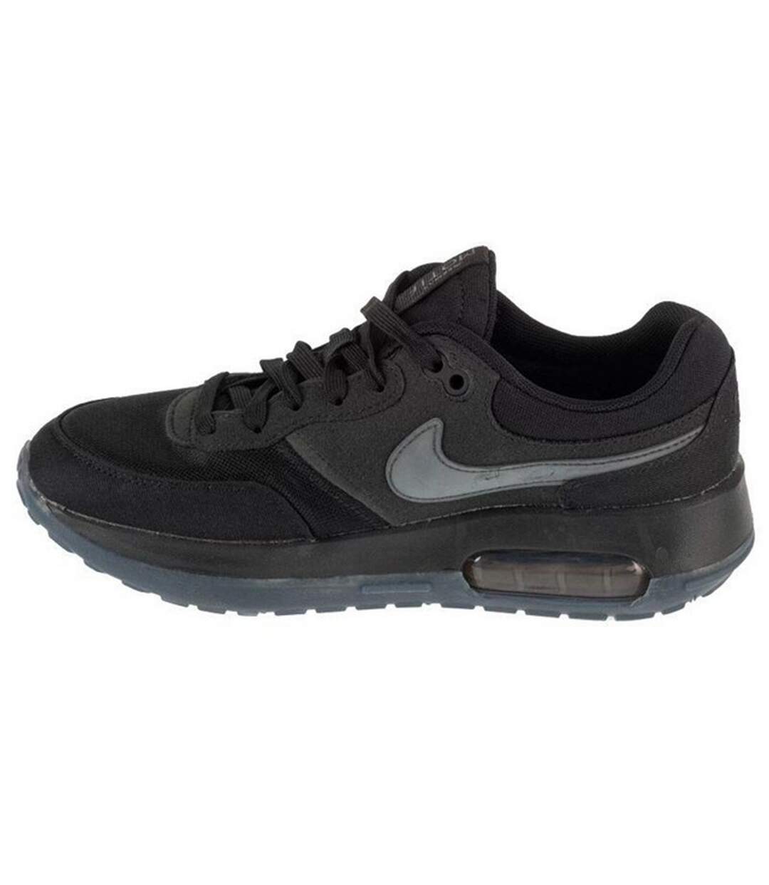 Childrens/kids Air Max Motif Suede Trainers Black Nike-2