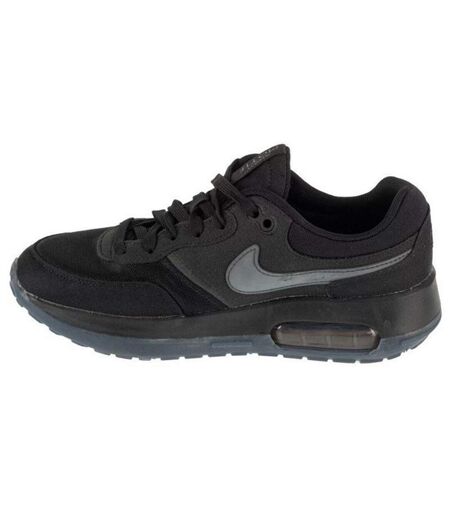 Childrens/kids Air Max Motif Suede Trainers Black Nike