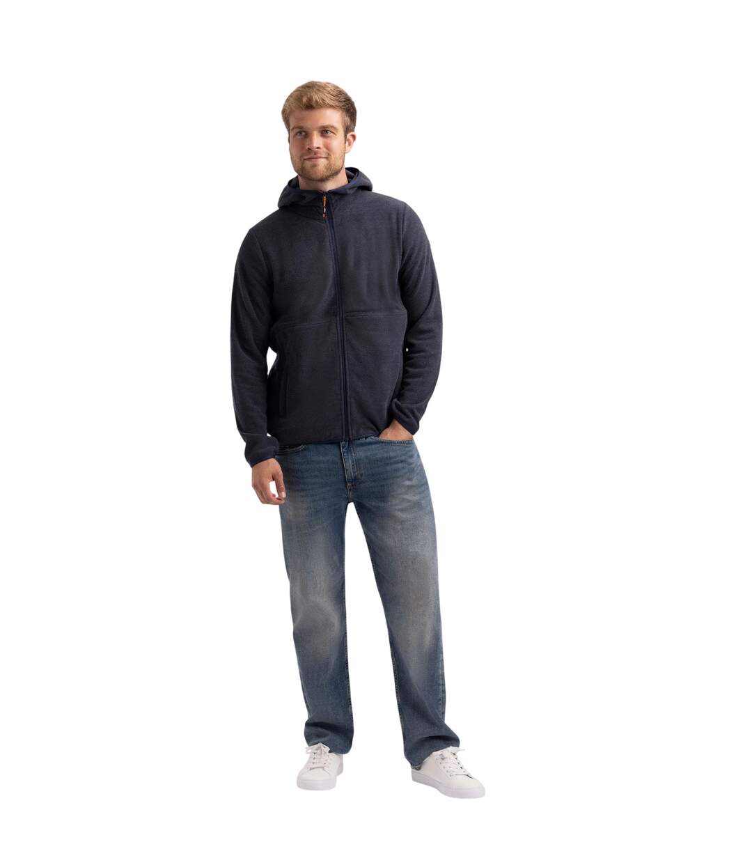 Mens Brian At200 Full Zip Fleece Jacket Indigo Tone Trespass-4