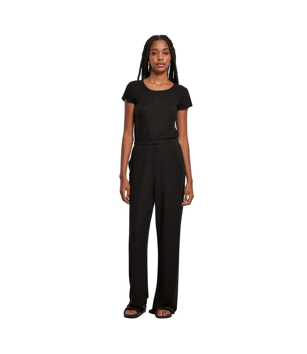 Combinaison Motif/style Côtelé Femme Noir Urban Classics-1
