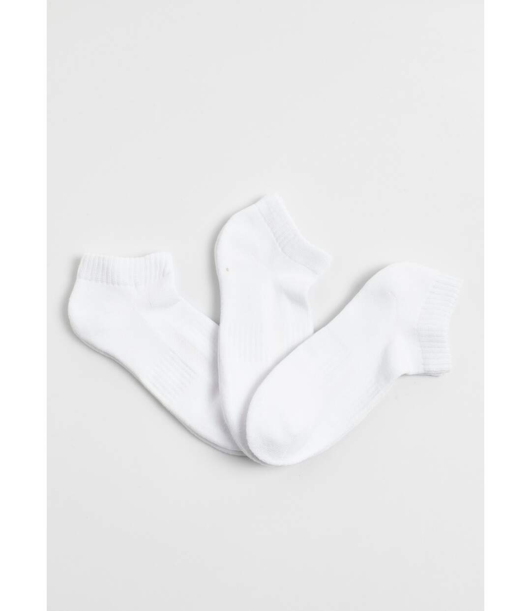 Lot de 3 Socquettes bouclette, clair-1