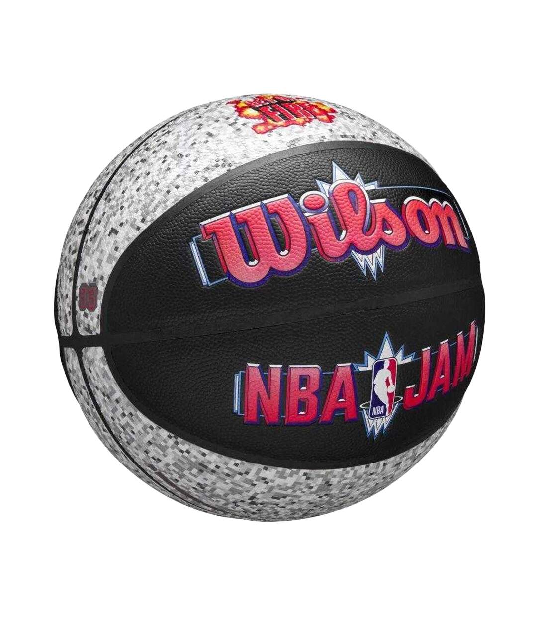 Ballon De Basket Motif/style Nba Jam Taille 7 Noir Wilson-2