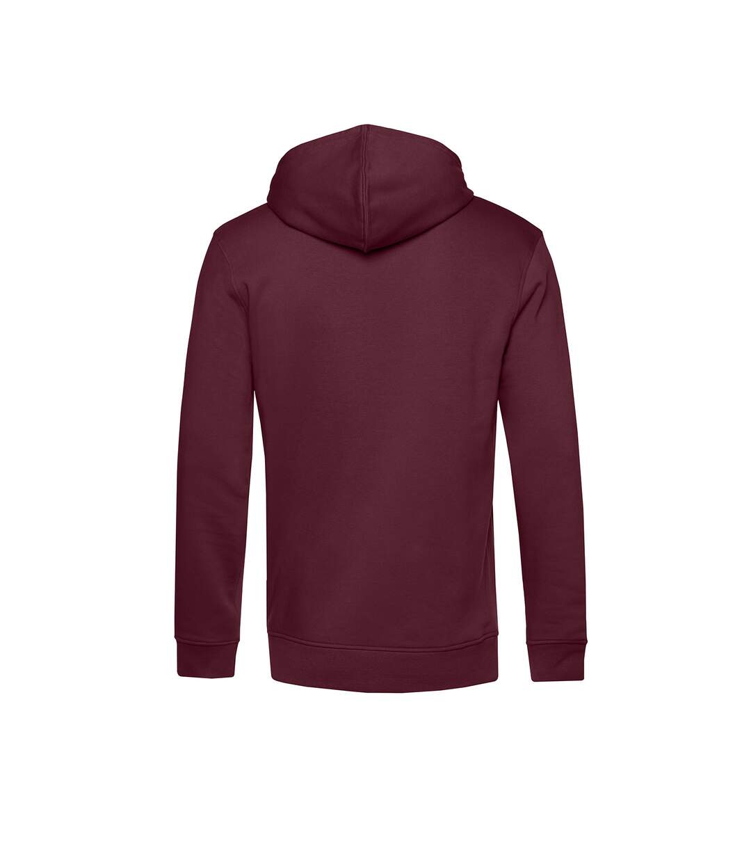 B&C Mens Organic Hooded Sweater (Burgundy) - UTBC4690-2