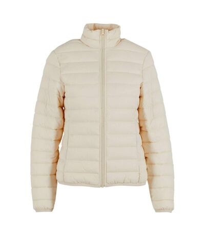 Womens/ladies lightweight puffer jacket sand New Morning Studios