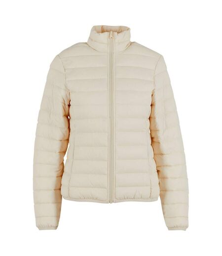 Womens/ladies lightweight puffer jacket sand New Morning Studios