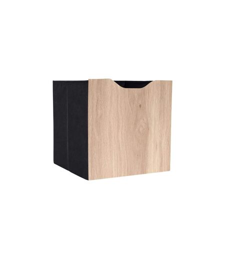 Boîte de Rangement Effet Bois Pietra 30cm Beige