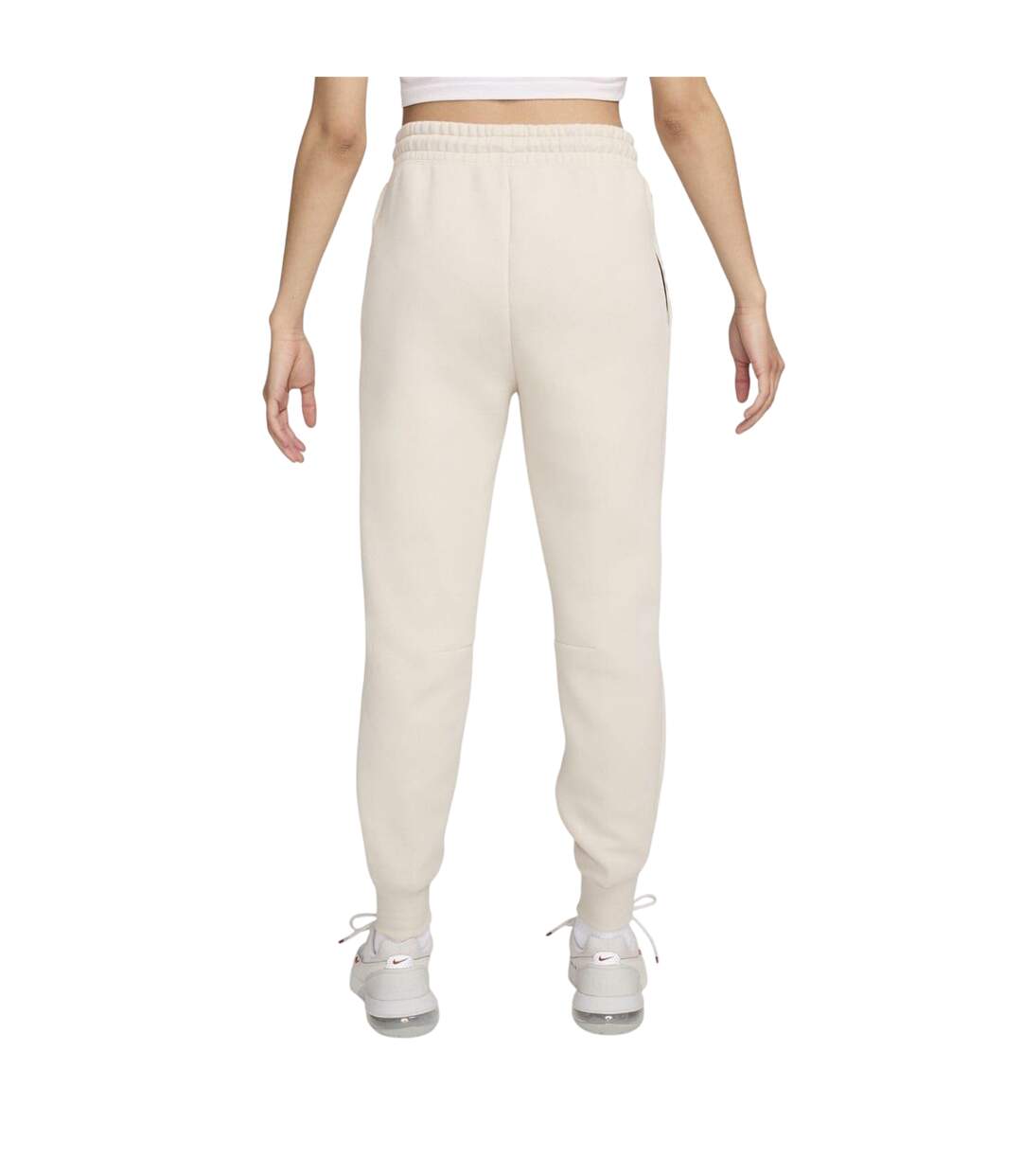Womens/ladies Tech Fleece Joggers Light Beige Nike-2