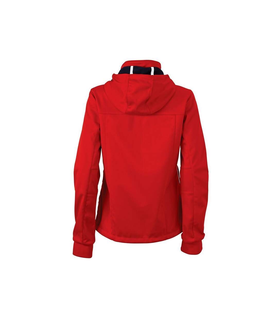 Veste softshell à capuche- femme JN1077 - rouge - coupe-vent et imperméable-3