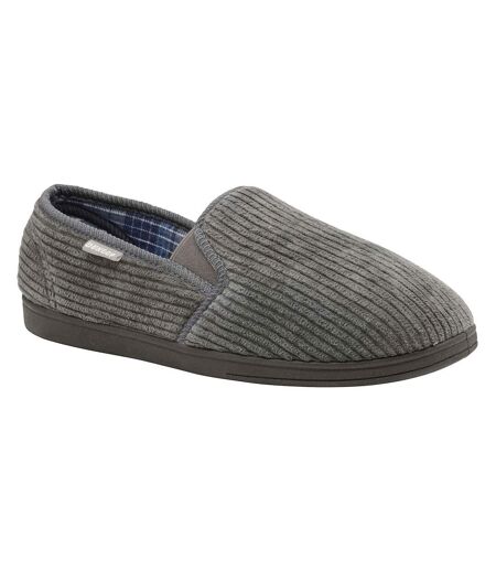 Pantoufles doublées tartan pour hommes avec mousse à mémoire de forme