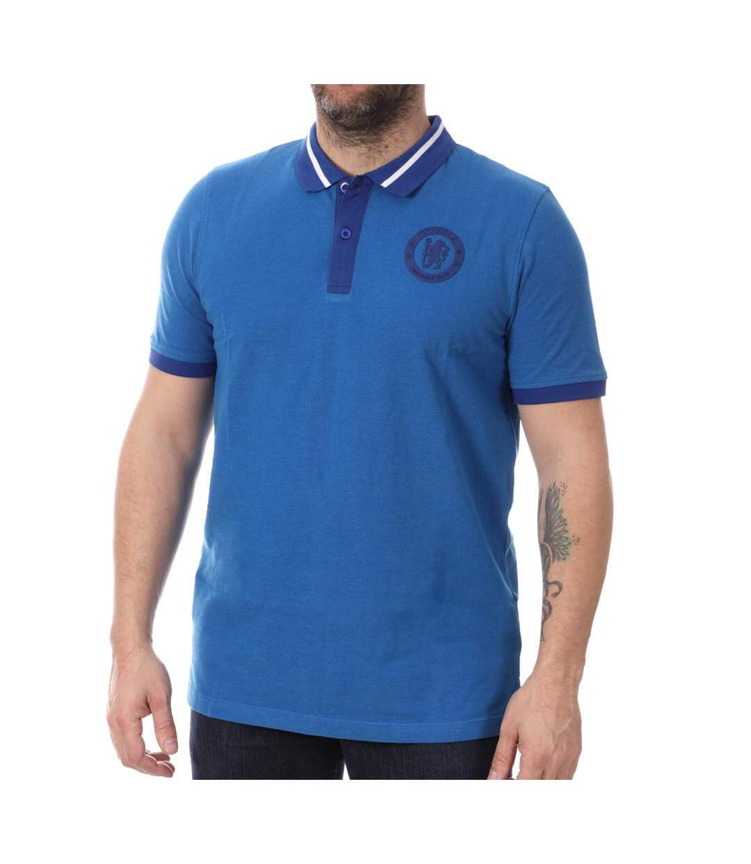 Polo Bleu Homme Chelsea PO01 - S-1