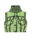 Womens/ladies Sifnos Abstract Knitted Turtle Neck Vest Top Lime Punch Diesel-2