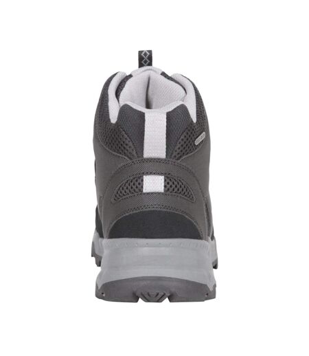 Womens/ladies Rapid Suede Waterproof Hiking Boots Black Mountain Warehouse