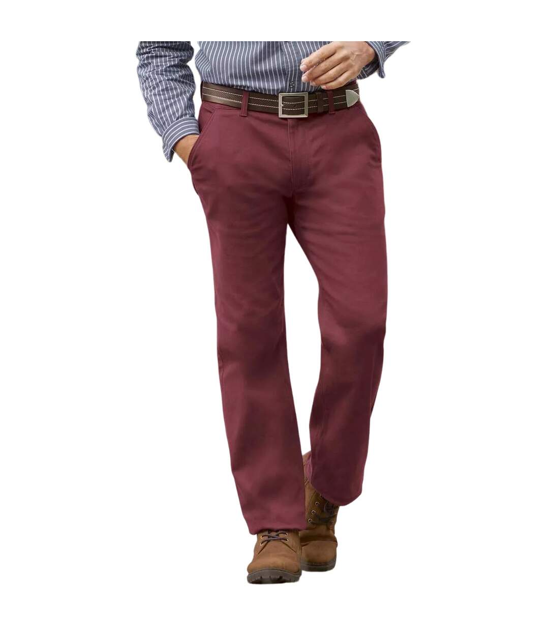 Chino homme bordeaux Atlas For Men-2