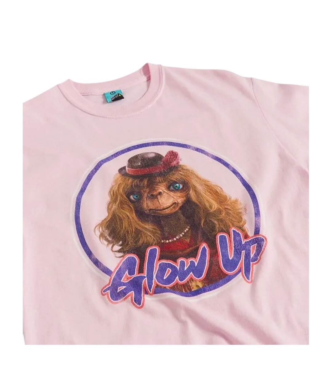 T-shirt Glow Up Adulte Rose Clair E.T. The Extra Terrestrial-4