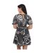 Robe Courte Manches Bouffantes Motif/style Imprimé Faridda Femme Noir Ted Baker-2