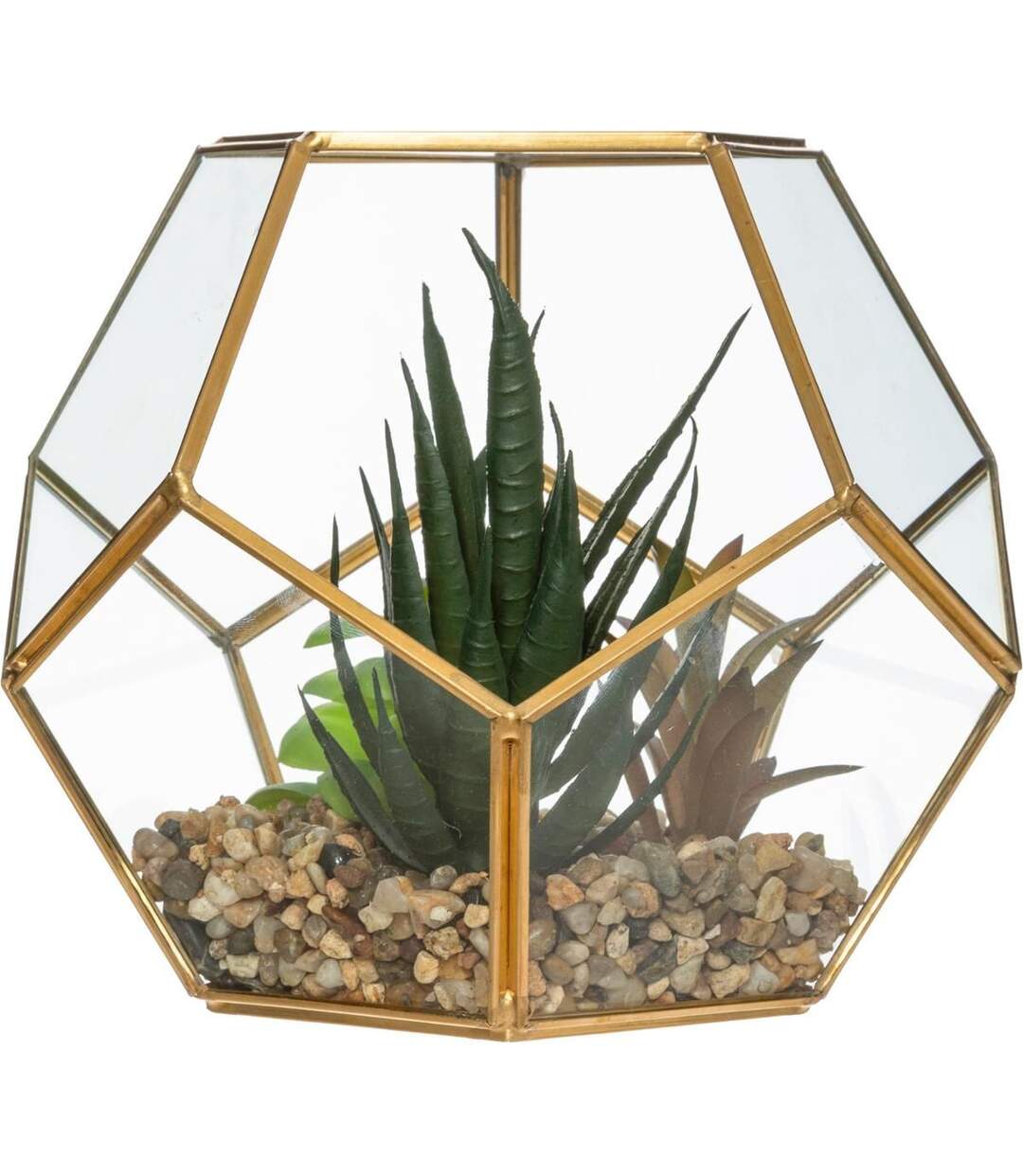 Plante Artificielle & Terrarium Déco Julie 17cm Or-2