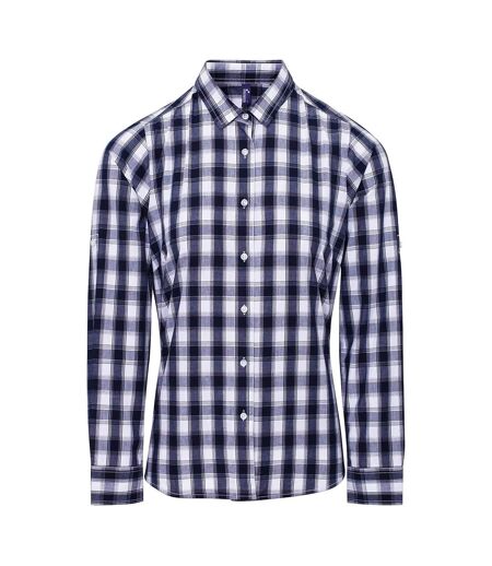 Chemisier Mulligan Femme Blanc Bleu Marine Premier