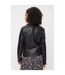 Dorothy Perkins Womens/Ladies Faux Leather Tall Biker Jacket (Black) - UTDP231