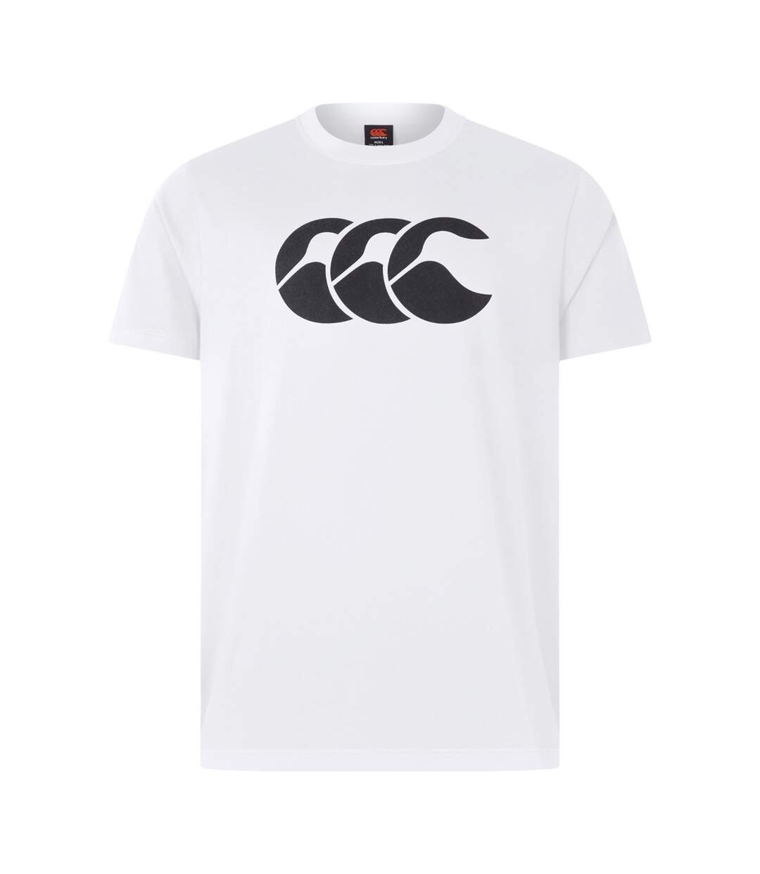 Mens Logo Organic Cotton T-shirt Bright White Canterbury-1