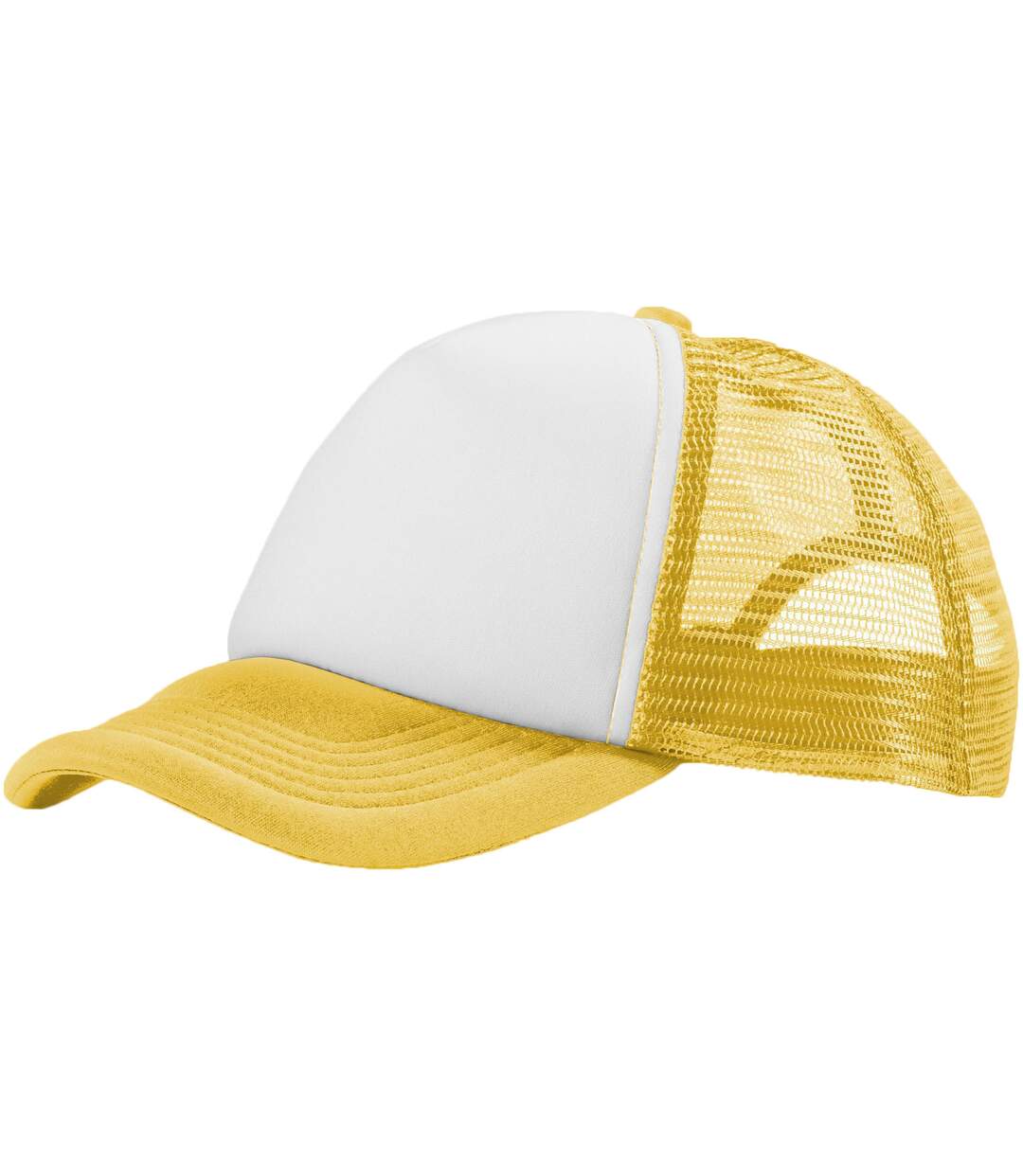 Trucker casquette 5 panels jaune/blanc Bullet-1