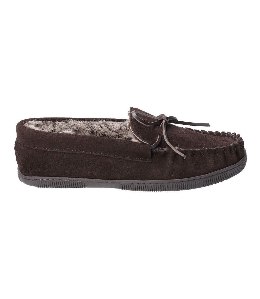 Mocassins ace homme marron foncé Hush Puppies