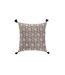 Coussin Déco à Pompons Onyxia 45x45cm Naturel-1