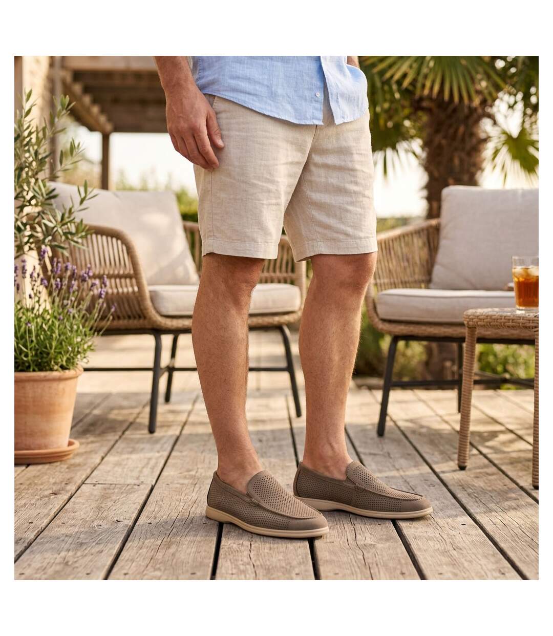 OZABI Mocassins Homme Microperfores Premium Slip On Confort 40-45-5