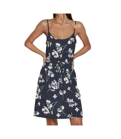 Robe Marine à fleurs Femme Vila Mooney - L