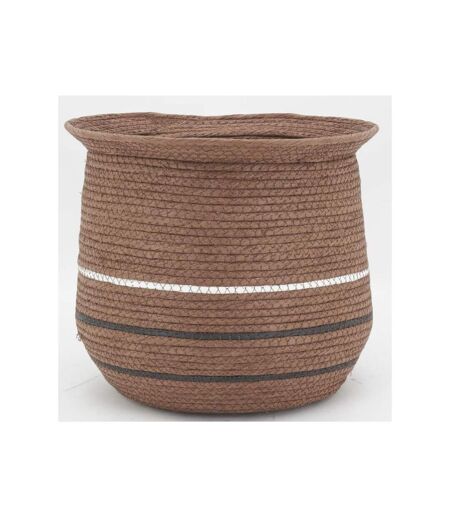 Cache-pots en jonc marron (lot de 3)