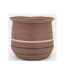 Cache-pots en jonc marron (lot de 3)