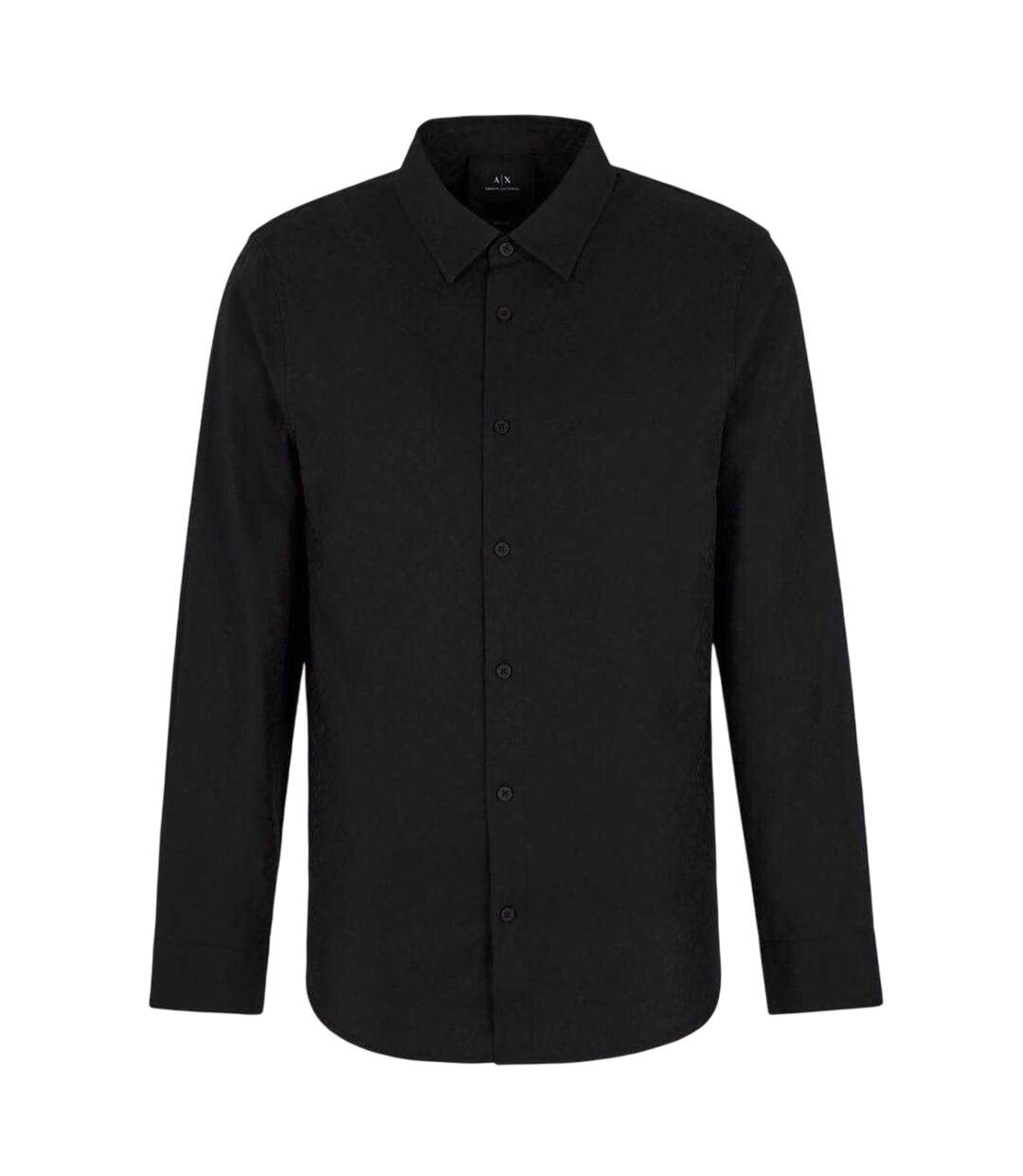 Mens Regular Long-sleeved Shirt Black Armani Exchange-2