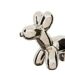 Statuette Déco Chien en Céramique Théo 19cm Argent-2