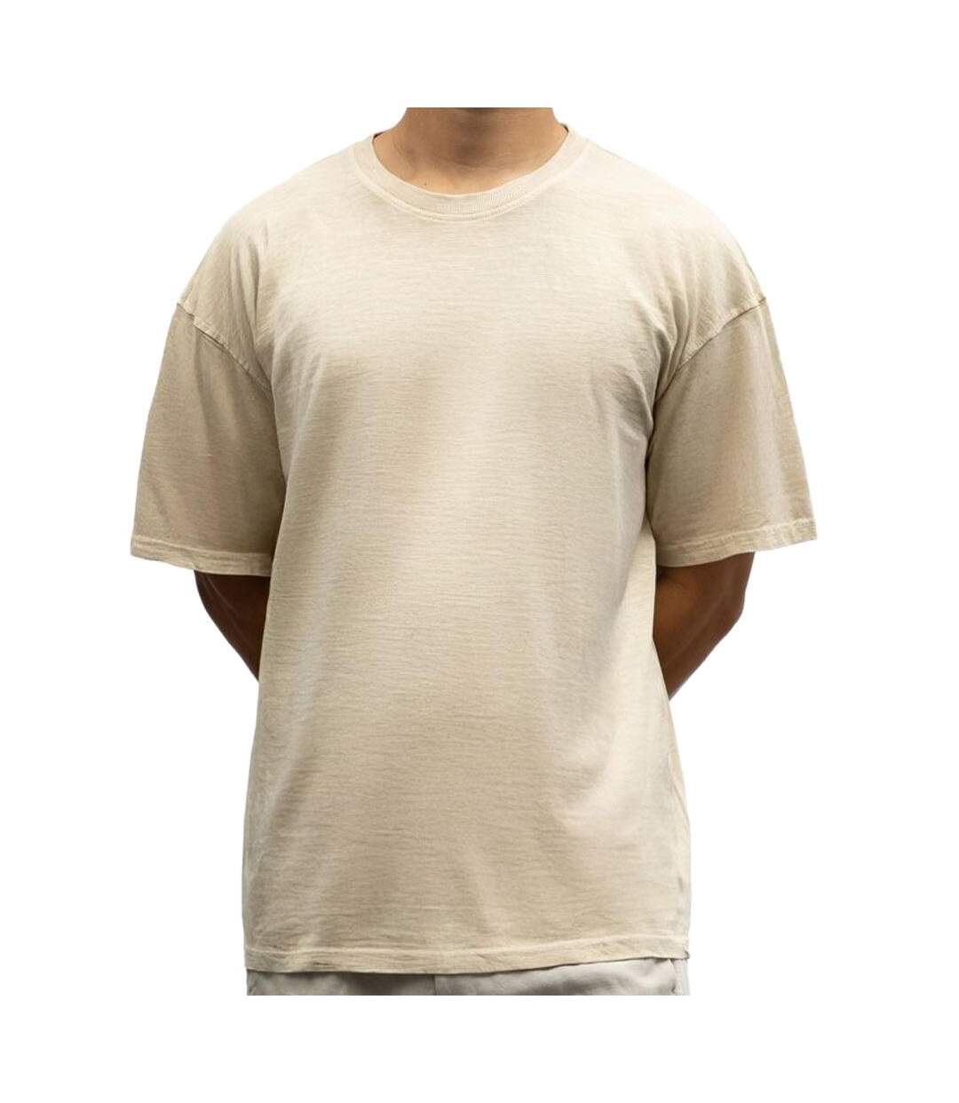 T-Shirt beige homme paname brothers uniclo-1