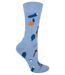 Unisex Novelty Cotton Blue Vegetable Vegan Socks