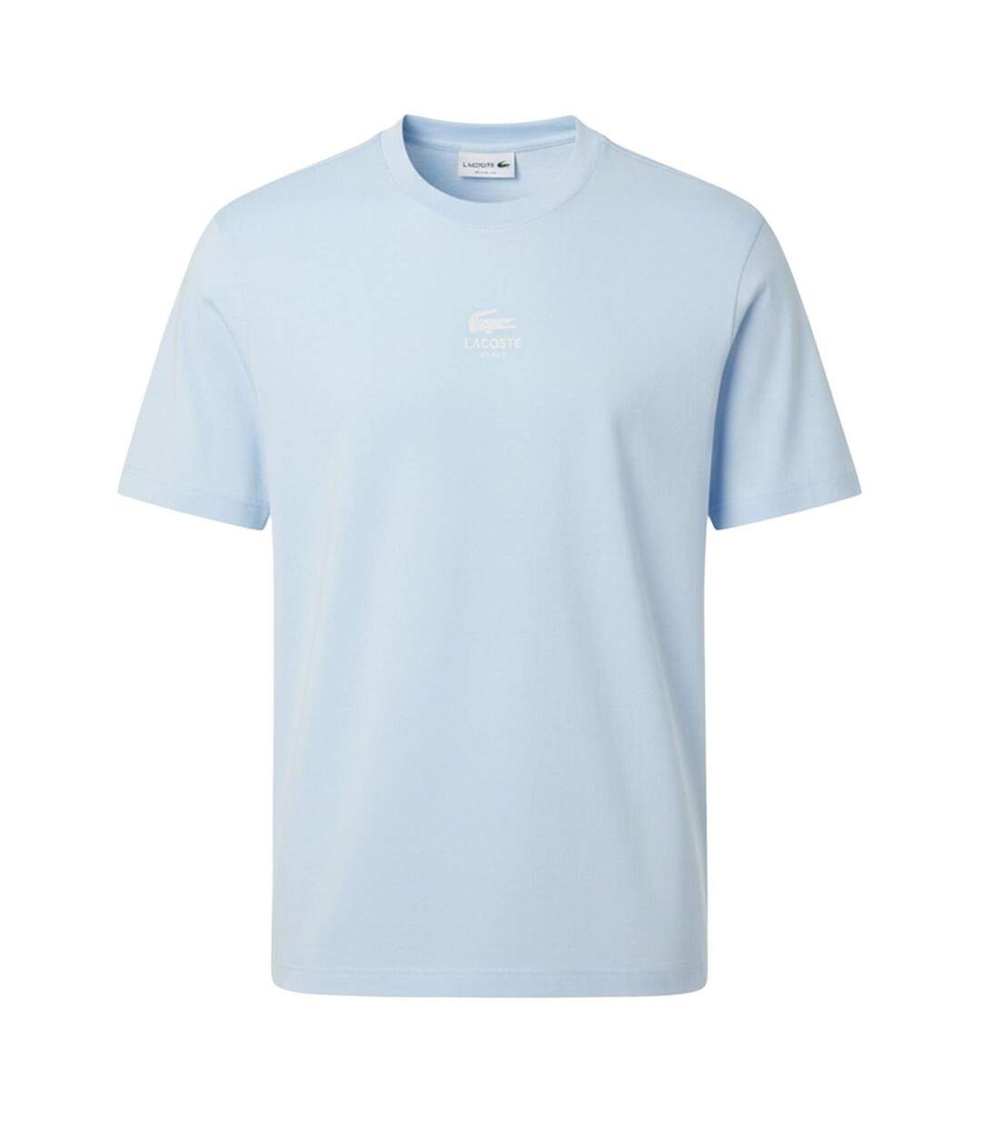 T-shirt Motif/style Logo Brodé Adulte Bleu Lacoste-1