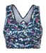 Dare 2B Womens/Ladies Swift Dash Print Sports Bra (Moonlight Denim) - UTRG8949