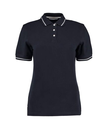 Womens/ladies St Mellion Polo Shirt Navy White Kustom Kit