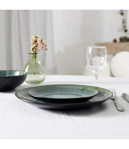 Lot de 6 Assiettes Plates Elia 27cm Vert
