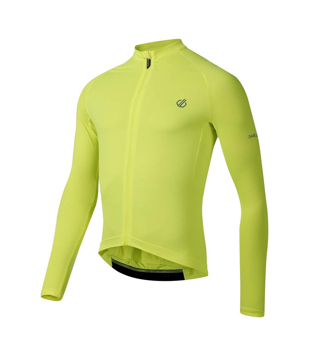 Maillot De Cyclisme Manches Longues Lightning Homme Jaune Fluo Dare 2B-4