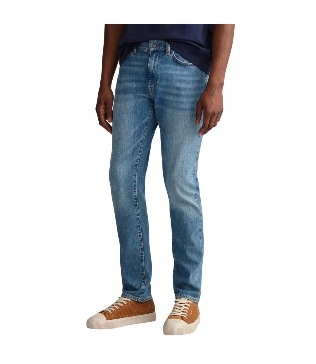 Mens Denim Slim Jeans Blue Gant-3
