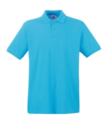 Fruit Of The Loom Premium Mens Short Sleeve Polo Shirt (Azure Blue) - UTBC1381