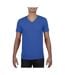 T-shirt À Manches Courtes Et Col En V Homme Bleu Royal Gildan-1