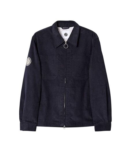 Mens Corduroy Overshirt Navy Pretty Green