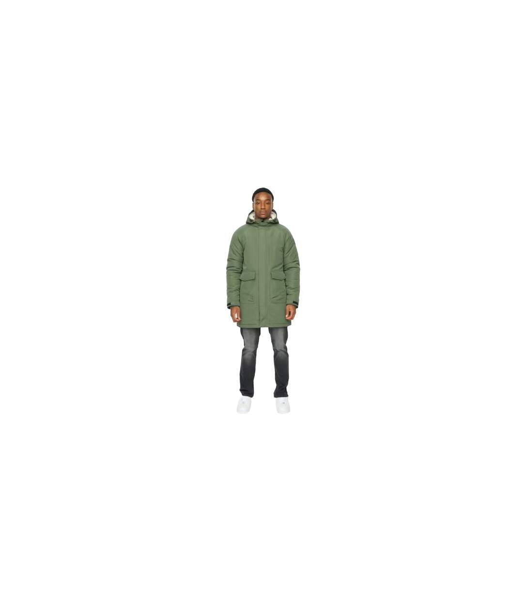 Mens Copfords Parka Dark Olive Duck And Cover-1