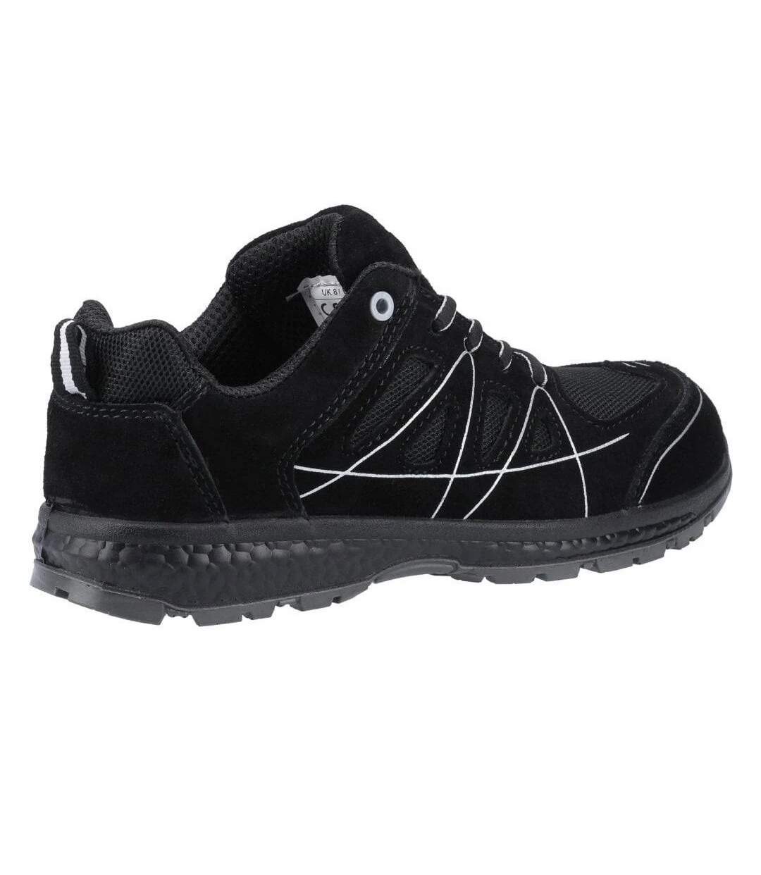 Mens suede safety shoes black Centek-2