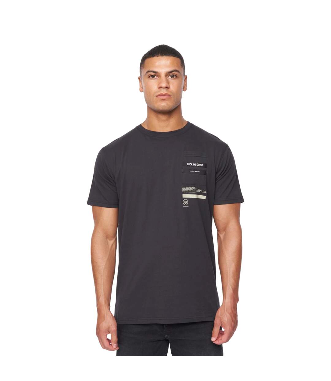 Mens heningys t-shirt black Duck and Cover-1